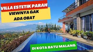 Villa paling estetik di kota Batu Malang  Villa Twinpine viewnya gak ada obat