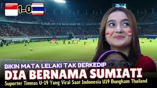 BIKIN MATA TAK BERKEDIP  Dia SUMIATI Suporter Timnas U19 Yang Viral Saat Indonesia Juara AFF U19