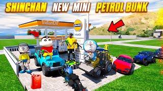 Franklin & shinchan Builder New Mini Petrol Pump in GTA5. Telugu  Tri Star