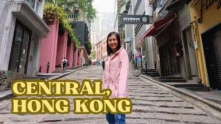 Exploring the Heart of Hong Kong Central District Hong Kong Vlog  Trisha Yu