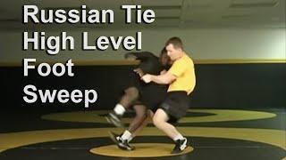 High Level Foot Sweep From 2 on 1 - Cary Kolat Wrestling Moves