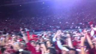 On-Field Celebration after Badgers Upset Buckeyes