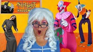 Spirit Halloween Tour with Halloween Costumes Scary Granny McDonalds