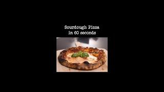 Sourdough pizza in 60 seconds #shorts #pizza #sourdough #foodgeek