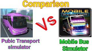 Public Transport simulator  Vs Mobile Bus Simulator Comparison  by u talks