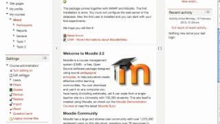 Moodle Theming 1 Initial Teacher View