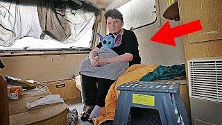 12 YEAR OLD KID FOUND LIVING IN ABANDONED CARAVAN Police Called