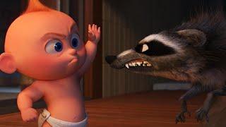 Incredibles 2 Fight Scene in Full Jack-Jack vs. Raccoon Exclusive