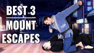 The first 3 Mount Escapes you should know in BJJ -  Gi + No-Gi 2024 In-Depth