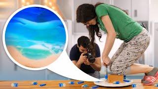 Recreating Ocean Resin Art with Soap