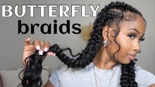 Butterfly Braids Tutorial  Easy Braided Hairstyles