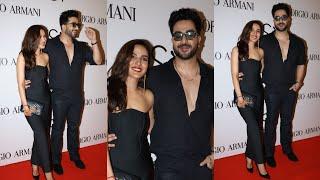 Aly Goni Jasmin bhasin At Giorgio Armani Event in Mumbai