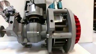 2-Takt-Drehschiebermotor - Funktionsweise Motor MATHE Engines 35ccm