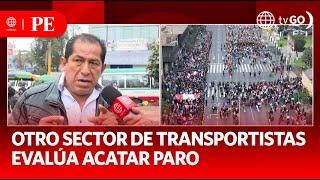 Another group of transport workers considers joining the strike  Primera Edición  News Peru