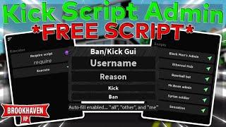 NEW Admin Panel Kick Script Gui *BAN OTHERS* FREE