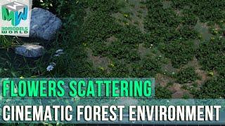 Part 12 Flowers Scattering - Maya Arnold Cinematic Forest Environment Tutorial