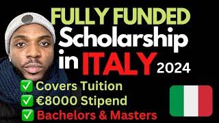 MOVE TO ITALY IN 2024  AUTOMATIC SCHOLARSHIP