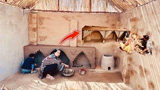 Build Most creative Mud Kitchen Cupboard Village life Punjab pak primitive Technology