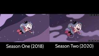 Hilda Theme Song Comparison Seasons 1 & 2