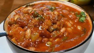 طبخ وصفة صحية روعة لشوربة ال١٥ حبة السهلة Cooking an amazing healthy recipe for easy bean soup