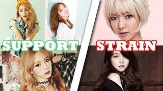 Strain VS Support  K-Pop Female Vocalists A4 - F5