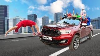 SpiderMan Bros Destroy Deadpools Taxi Car  Comedy SuperHero Battle  By Splife TV