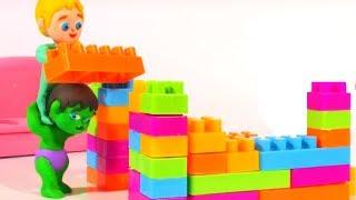 FUNNY KIDS PLAY WITH LEGOS  Play Doh Cartoons For Kids