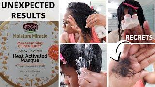 I Tried African pride moisture miracle Products on RELAXED HAIR HAIR MASQUE Review