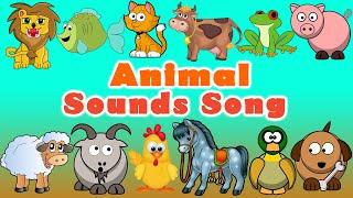 Animal Sounds Song  Nursery Rhymes for Babies  LittleKidsTV