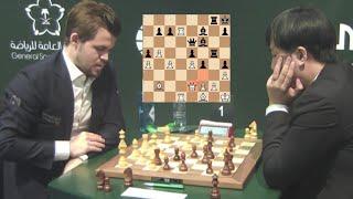 MAGNUS VS XIANGZI  World Rapid Chess