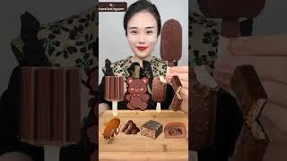 Eating Juicy Brown Bear Ice Cream Pops  #asmr #food #shorts