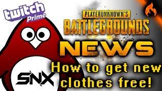 HOW TO GET NEW CLOTHES FOR FREE Twitch Prime - PUBG NEWS