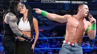 WWE 2022 Roman Reigns kisses Nikki bela in front of John Cena  #wwe2k22 #wrestlemania