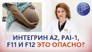 Интегрин А2 pai-1 f11 и f12. Насколько опасно это сочетание для беременности и вне её?