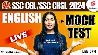 SSC CGL 2024 English  Live Mock Test with Ananya Maam