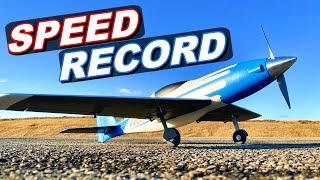FASTEST RC AIRPLANE EVER - NEW SPEED RECORD with E-Flite V1200