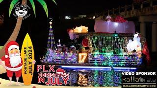 Christmas in July Light Up the Lakes Boat Parade