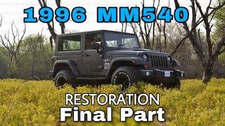 1996 MM540 Jeep Restoration Part 2 Final Video  Fully restored  4x4  Ayaaz Ahmed
