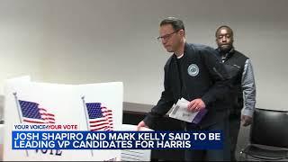 Pa. Gov. Shapiro AZ Sen. Kelly among top pics to be Harris running mate