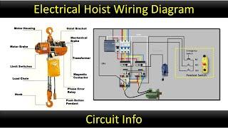 Electrical Hoist Wiring Diagram  Crane wiring  Overhead crane @CircuitInfo