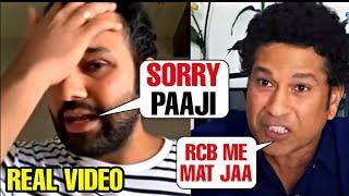 Sachin Tendulkar convinces Rohit Sharma to not join RCB after Mumbai Indian betrayed him  IPL 2024