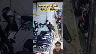 sepasang kekasih kerjasama untun mencuri #pencurian #maling #waspada #youtubeshorts #cctv