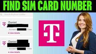 How To Find T Mobile Sim Card Number