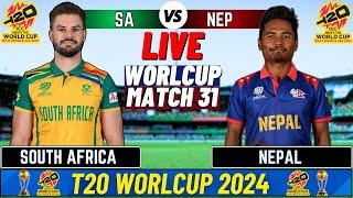 Live Nepal vs South Africa T20 World Cup Match 31 Live Match Today  NEP vs SA Live match