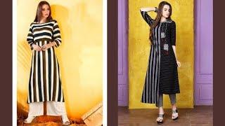 Striped Cotton Kurti Designs 2019  Indian Fashion 2019