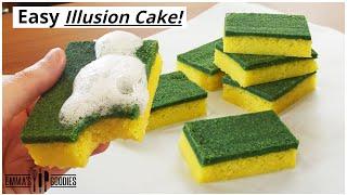 Edible Dish Sponge Cake  *PRANK* Easy Illusion Cake