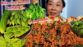 RICA RICA BUNTUT KEMANGI  LALAPAN PARE HUTAN JADI LUPA NASI HABIS 