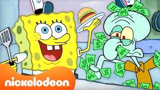 SpongeBob  Setiap Kali Krusty Krab Penuh dan Sibuk   Nickelodeon Bahasa