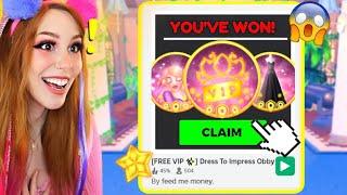 FREE VIP GAMES for Dress To Impress ON ROBLOX DTI Free VIP?