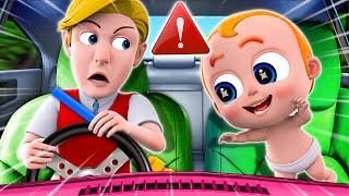 Lets Buckle Up   Car Safety Tips For Babies   NEW  Funny Nursery Rhymes  For Kids